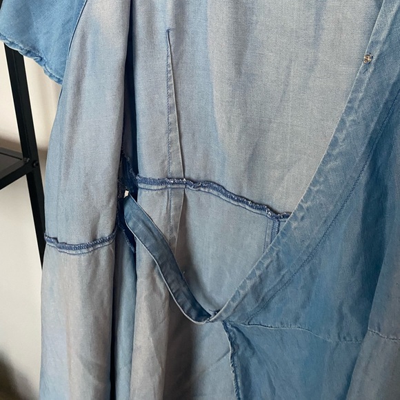 Loft Wrap Dress Blue Size 6 - Picture 6 of 8